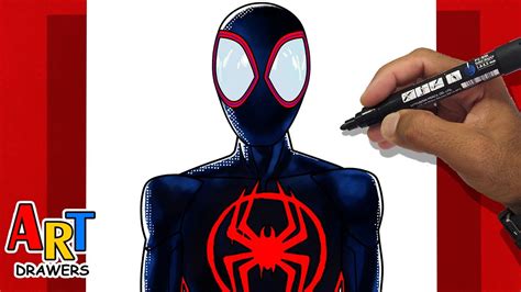 how to draw miles morales